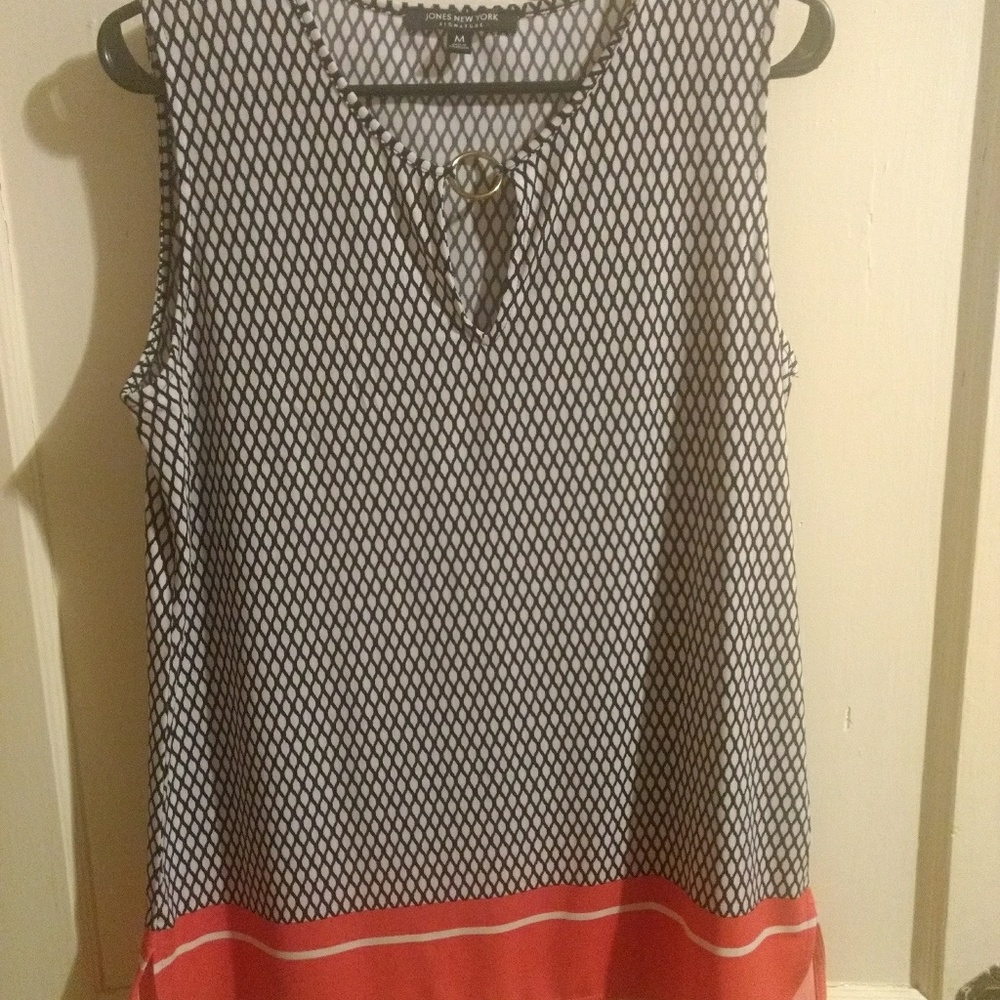 Navy and Coral Tank Jones New York